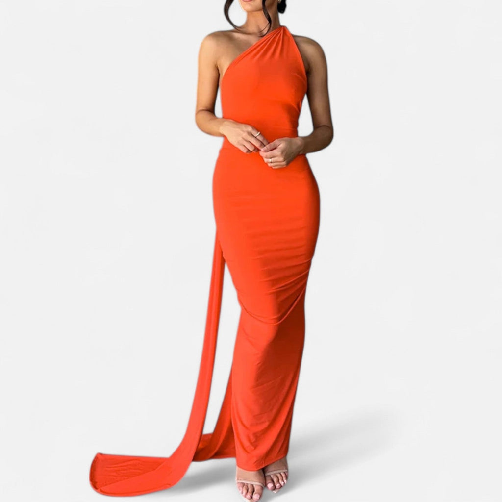Aveline the Label | Women’s Backless Scarf-Tie Evening Dress