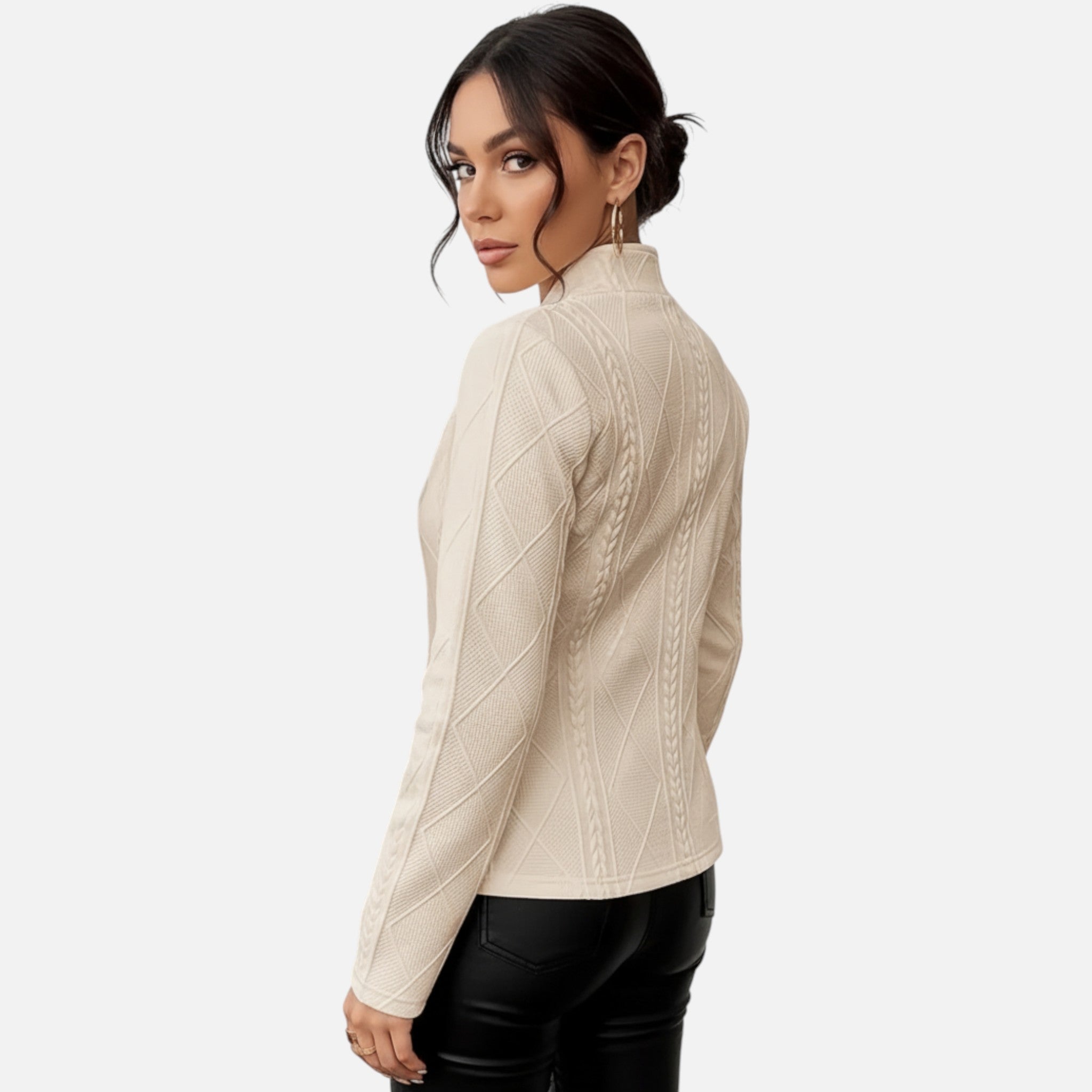 Aveline the Label | Women’s Textured Single-Breasted Blazer