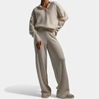 Women’s Cashmere-Feel Elegant Knit Lounge Set