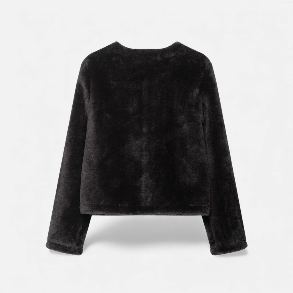 Aveline the Label | Women’s Faux Fur Jacket with Toggle Buttons