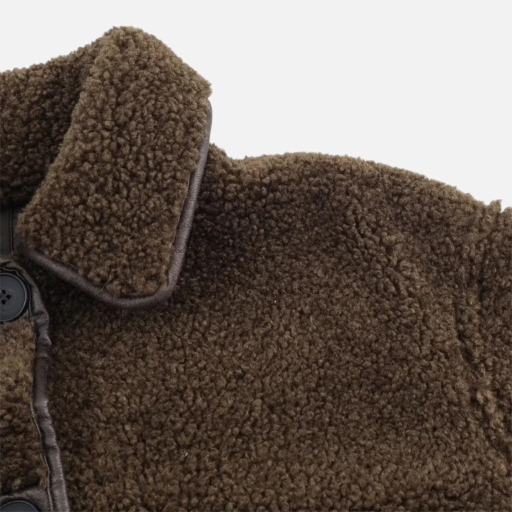 Aveline the Label | Women’s Reversible Brown Teddy Jacket