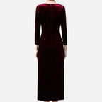 Aveline the Label | Women’s Draped Velvet Wrap Dress