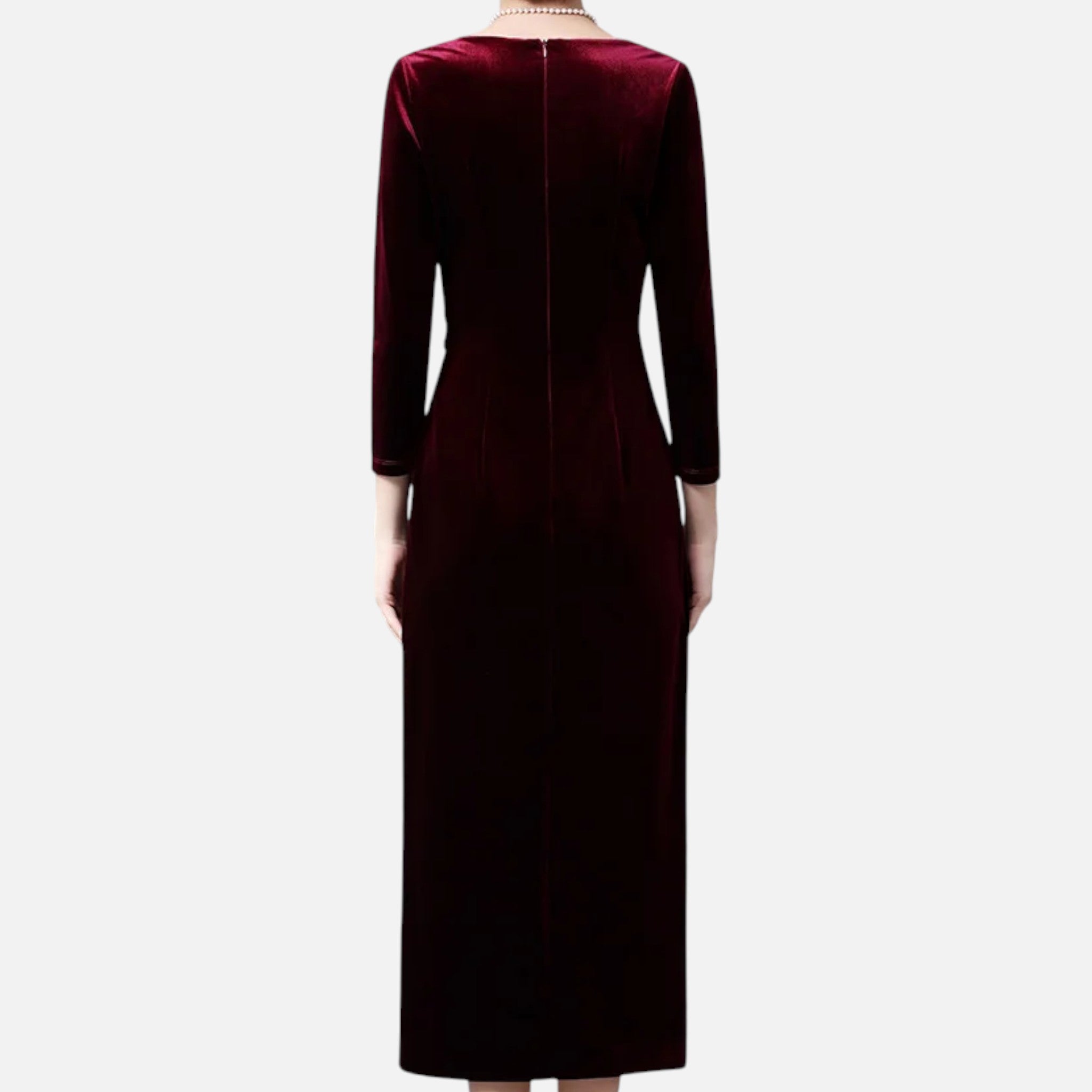 Aveline the Label | Women’s Draped Velvet Wrap Dress