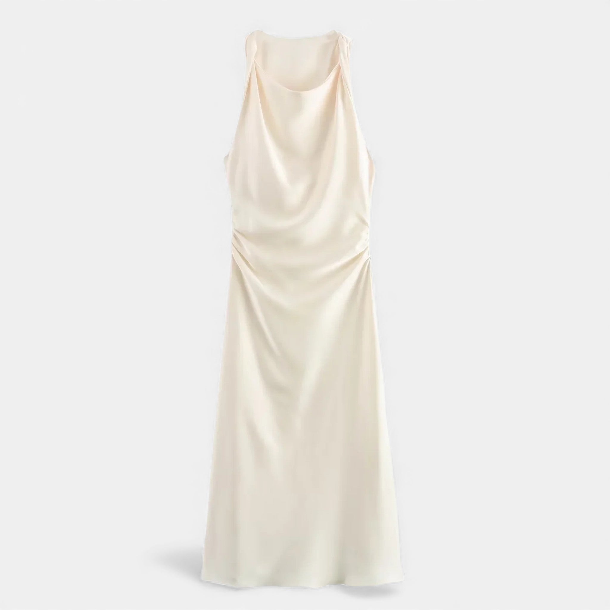Aveline the Label | Women’s Satin Midi Slip Dress