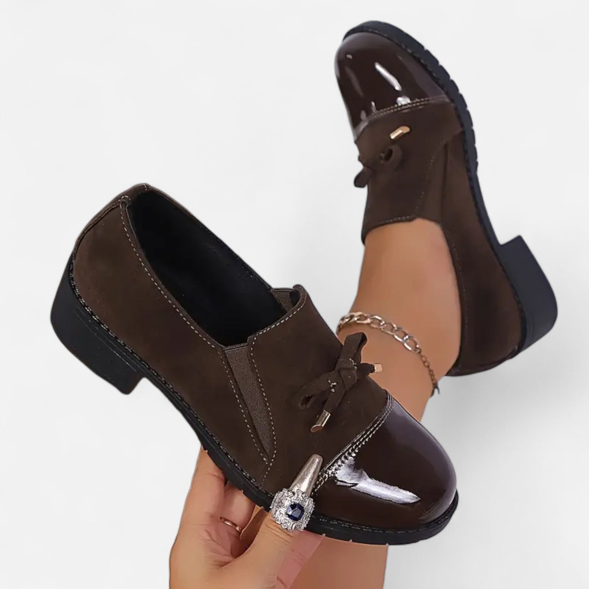 Aveline the Label | Women’s Moccasin Loafers with Bow Detail