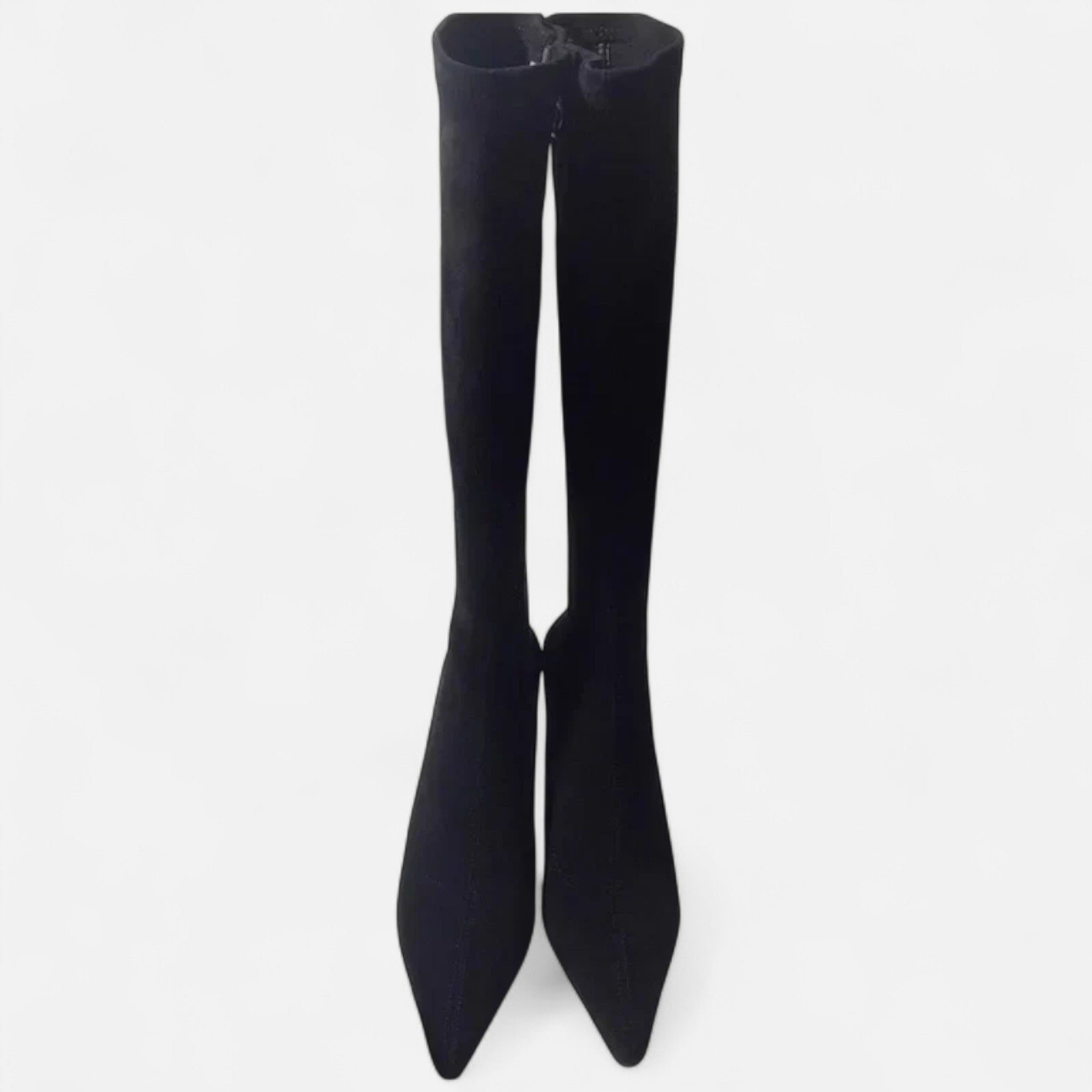 Aveline the Label | Women’s Suede Thigh-High Boots with Heels