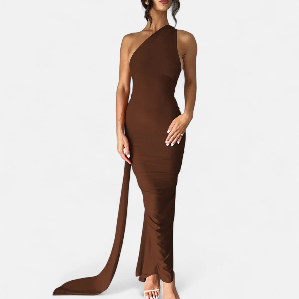 Aveline the Label | Women’s Backless Scarf-Tie Evening Dress