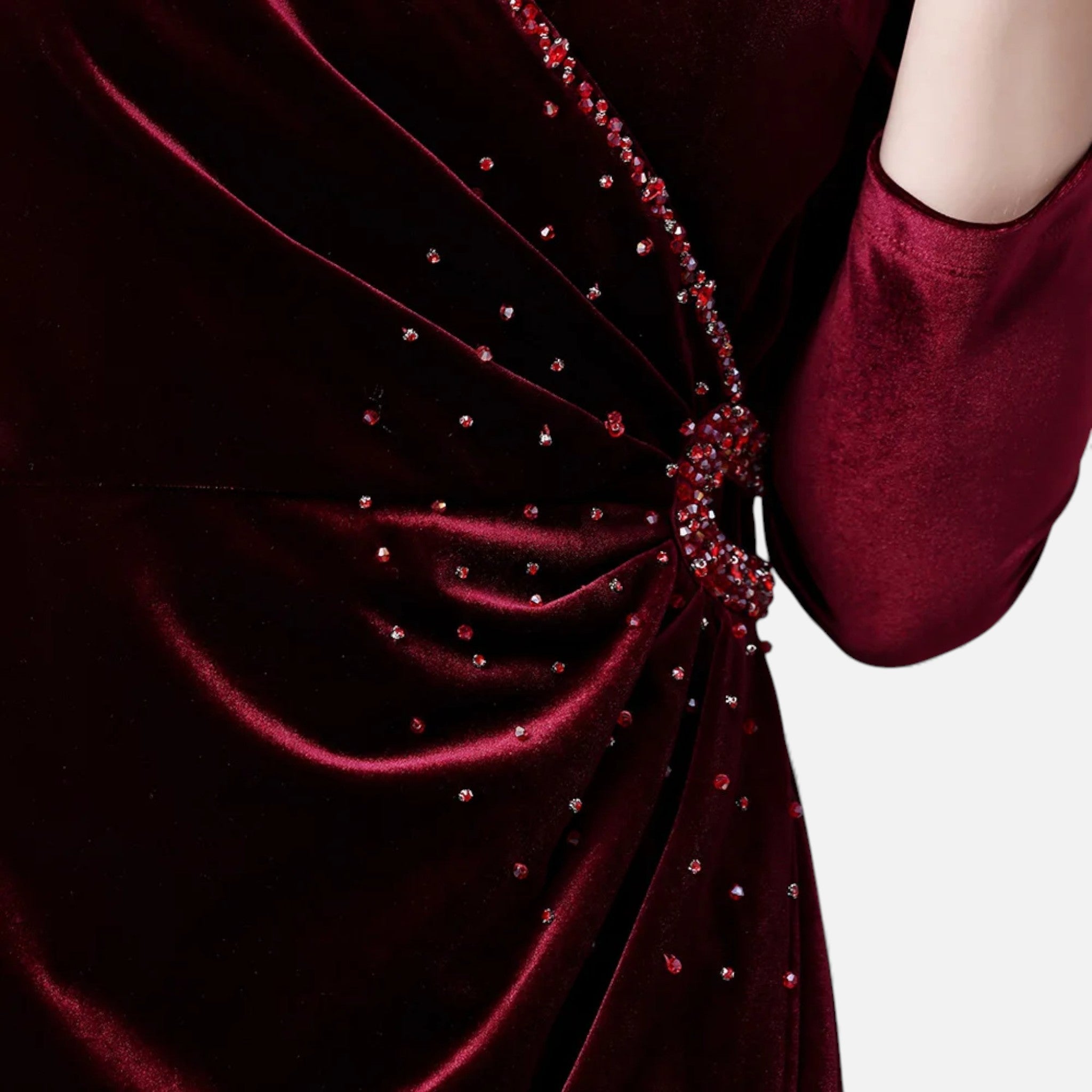 Aveline the Label | Women’s Draped Velvet Wrap Dress