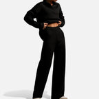 Women’s Cashmere-Feel Elegant Knit Lounge Set