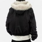 Aveline the Label | Women’s Winter Hooded Coat with Fur Collar – Vintage Style