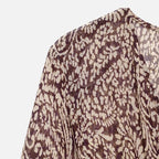 Aveline the Label | Women’s Printed Midi Dress with V-Neck