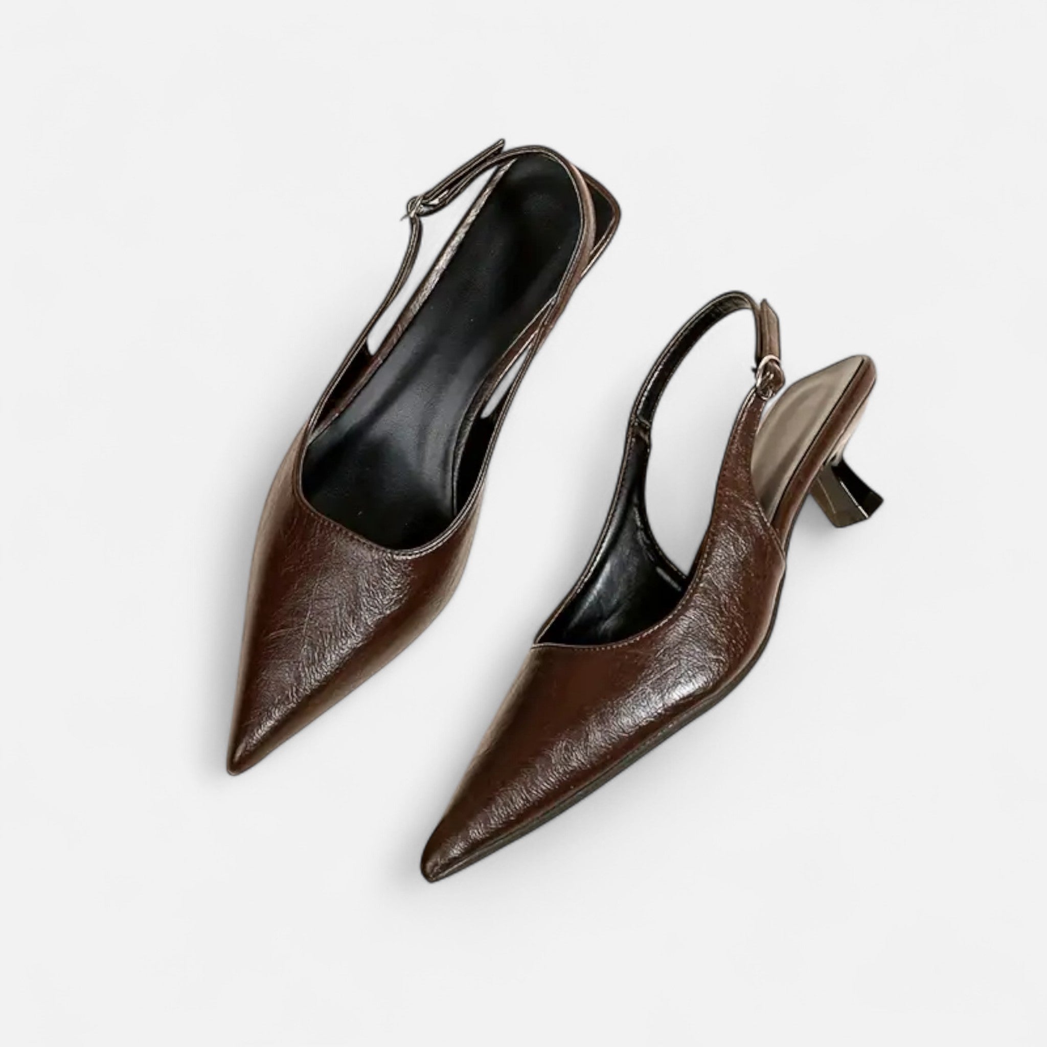 Aveline the Label | Women’s Pointed-Toe Kitten Heel Sandals