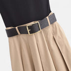 Aveline the Label | Women’s Knitted Midi Dress with belt