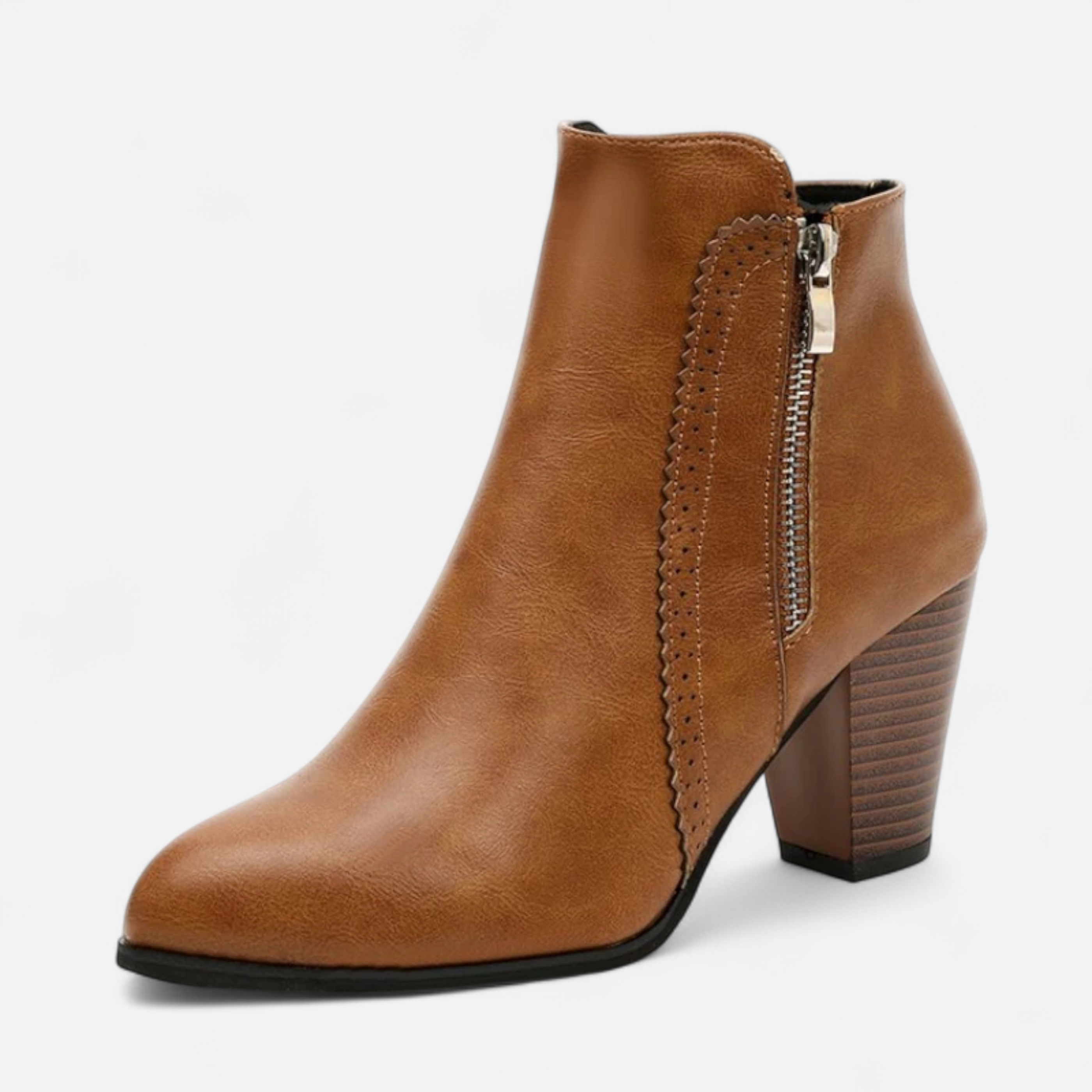 Aveline the Label | Women’s Vintage Zip-Heel Boots