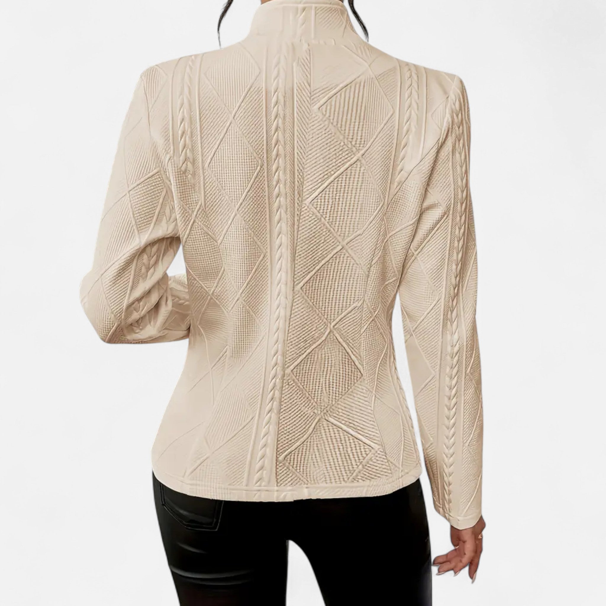 Aveline the Label | Women’s Textured Single-Breasted Blazer