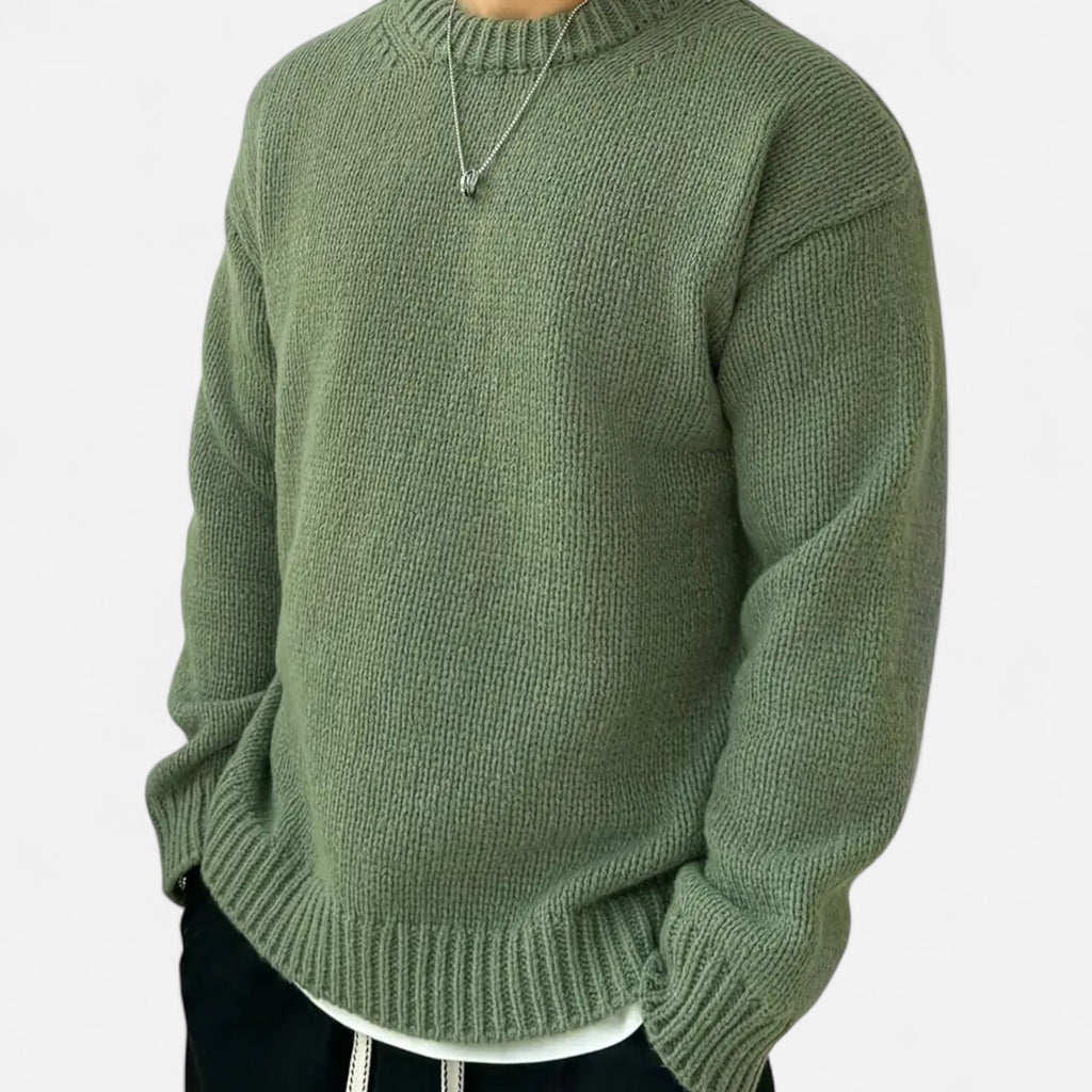 Aveline the Label | Men’s Knitted Long-Sleeve Crew Neck Sweater