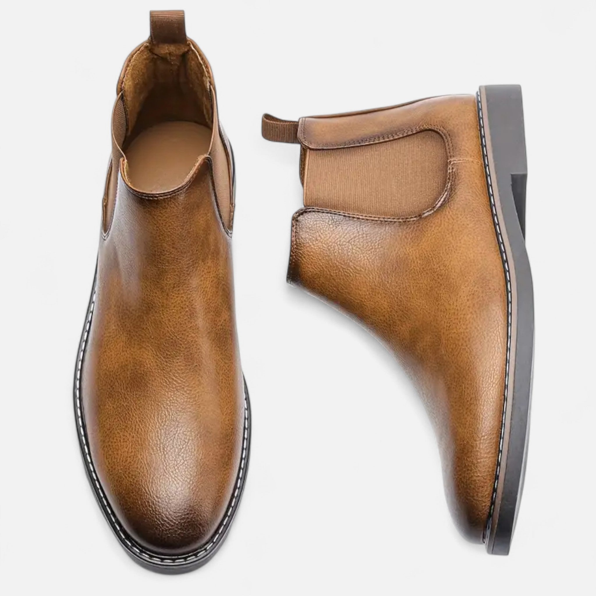 Aveline the Label | Men’s Round Toe Ankle Boots