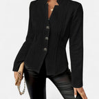 Aveline the Label | Women’s Textured Single-Breasted Blazer