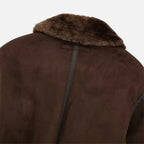 Aveline the Label | Women’s Brown Bomber Jacket with Faux Fur Trim
