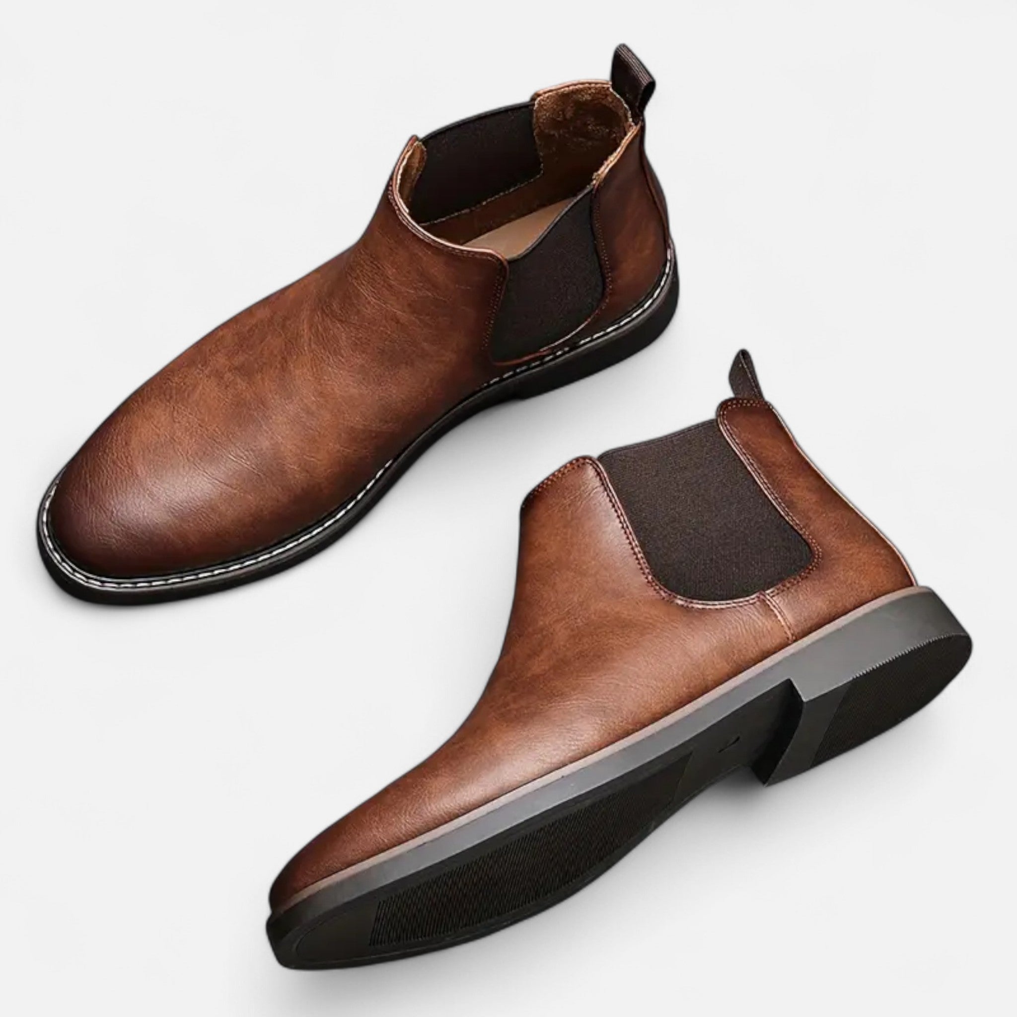 Aveline the Label | Men’s Round Toe Ankle Boots