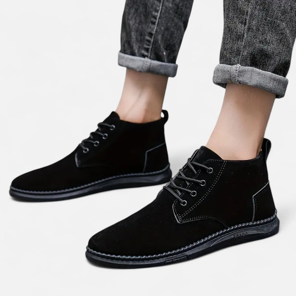 Aveline the Label | Men’s Lace-Up Shoes with Soft Sole, Round Toe