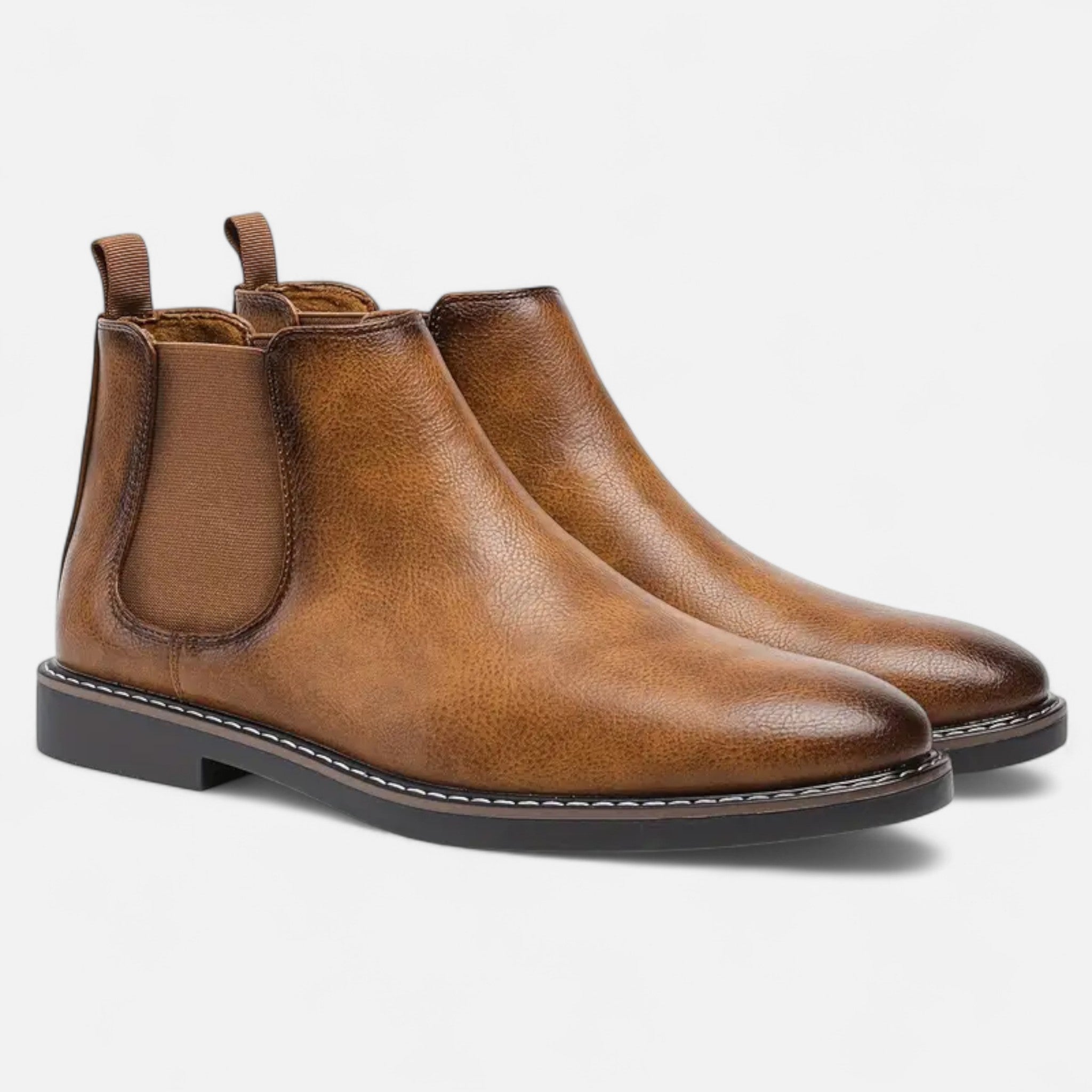 Aveline the Label | Men’s Round Toe Ankle Boots