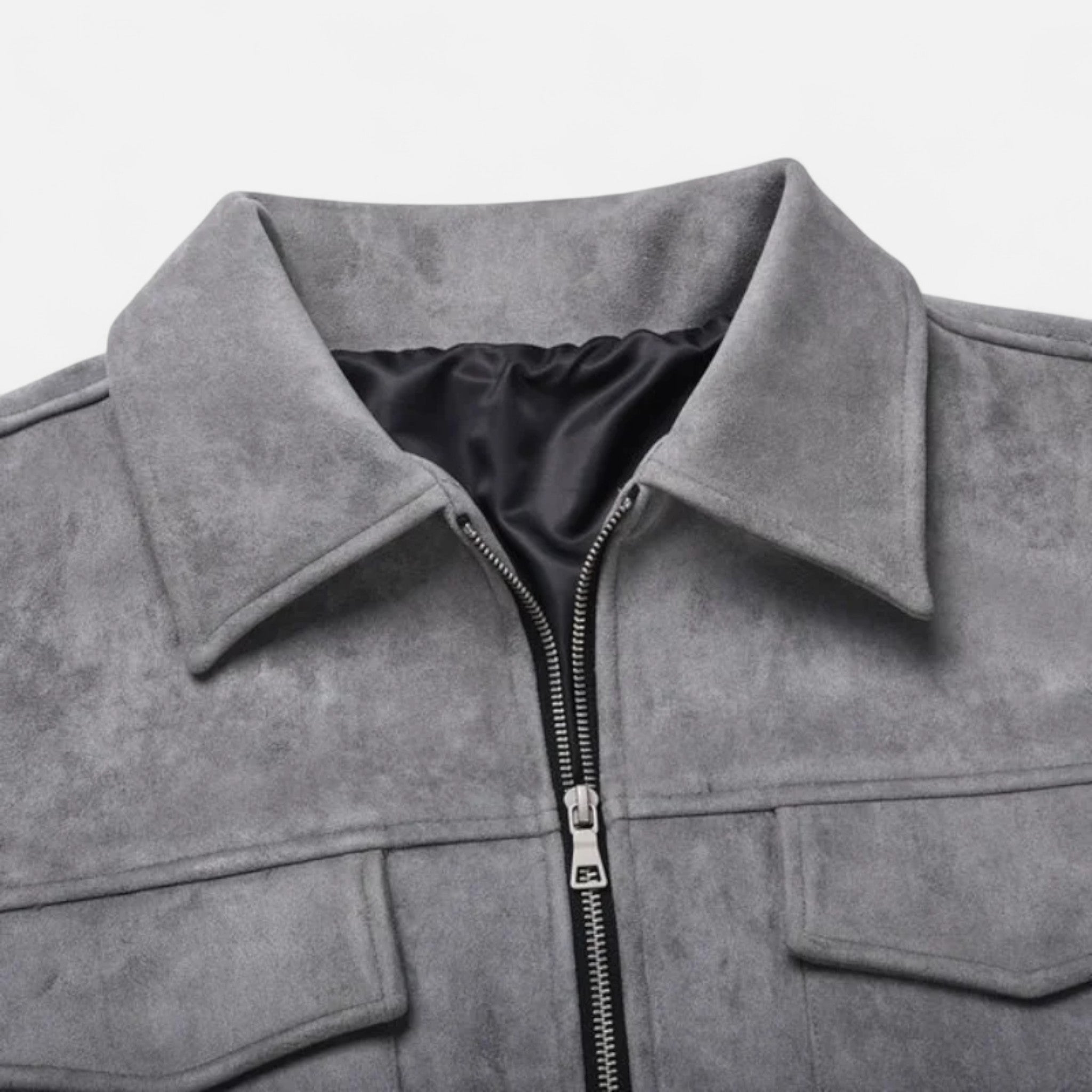 Aveline the Label | Men’s Relaxed-Fit Suede Jacket