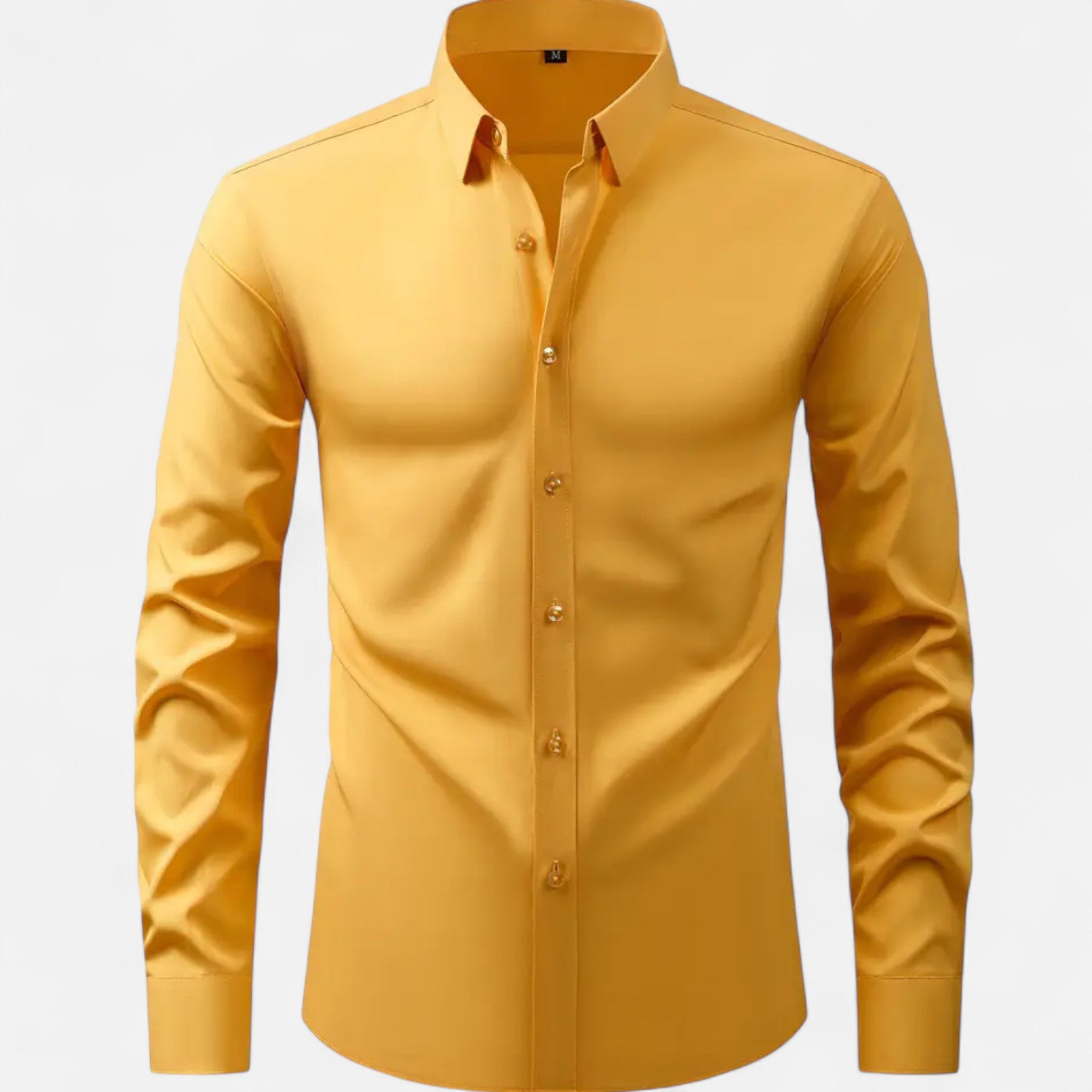 Aveline the Label | Men’s Slim-Fit Long-Sleeve Shirt with Stretch