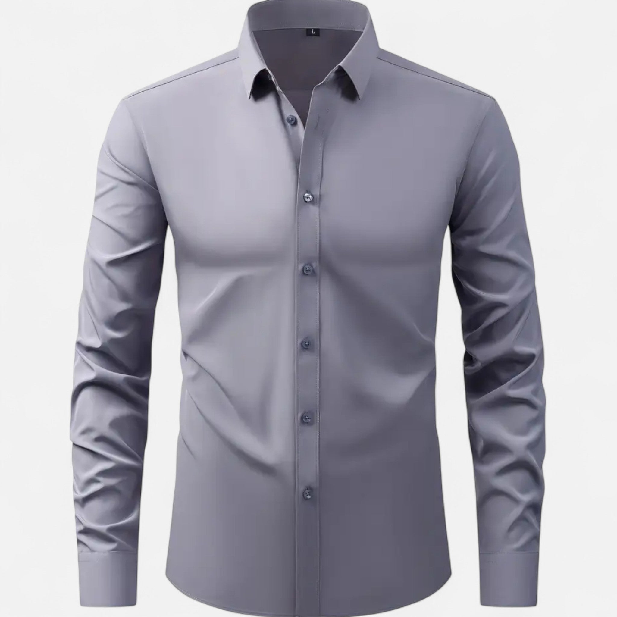 Aveline the Label | Men’s Slim-Fit Long-Sleeve Shirt with Stretch