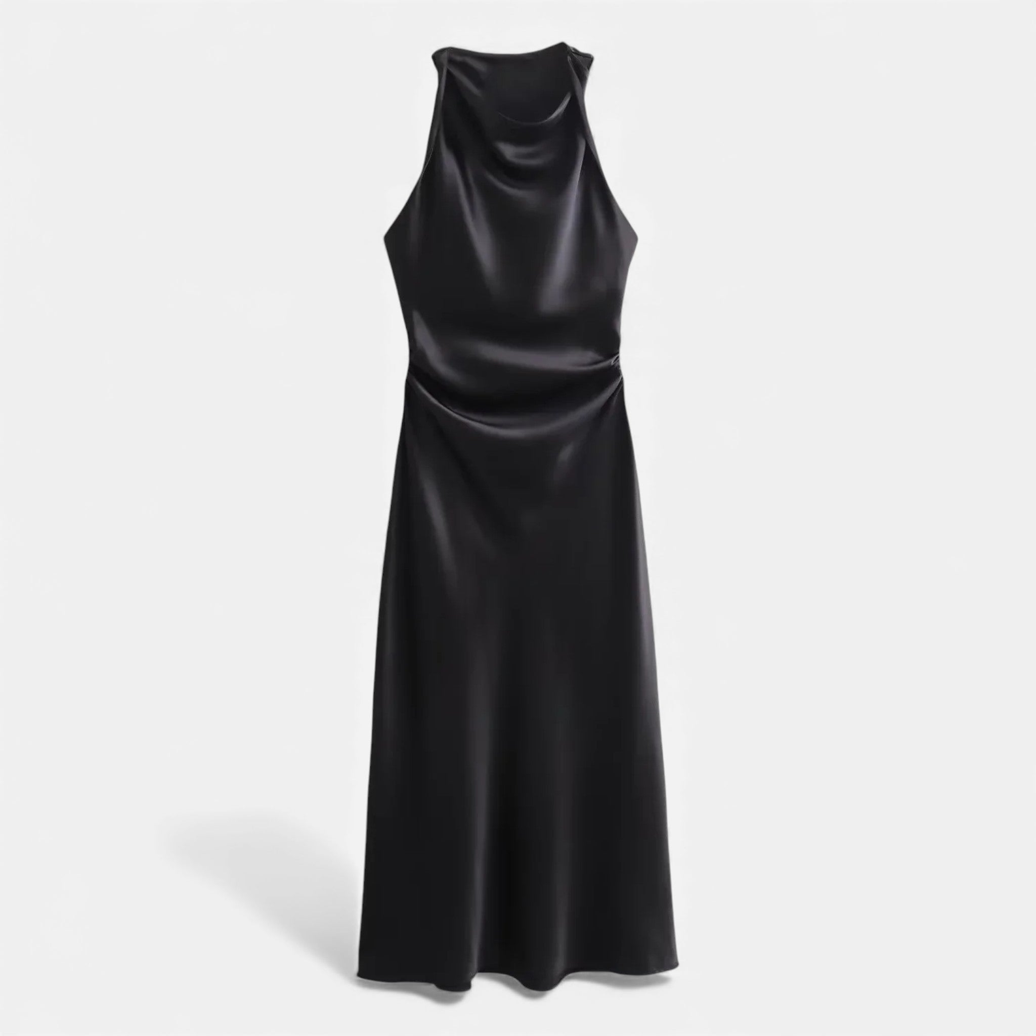 Aveline the Label | Women’s Satin Midi Slip Dress