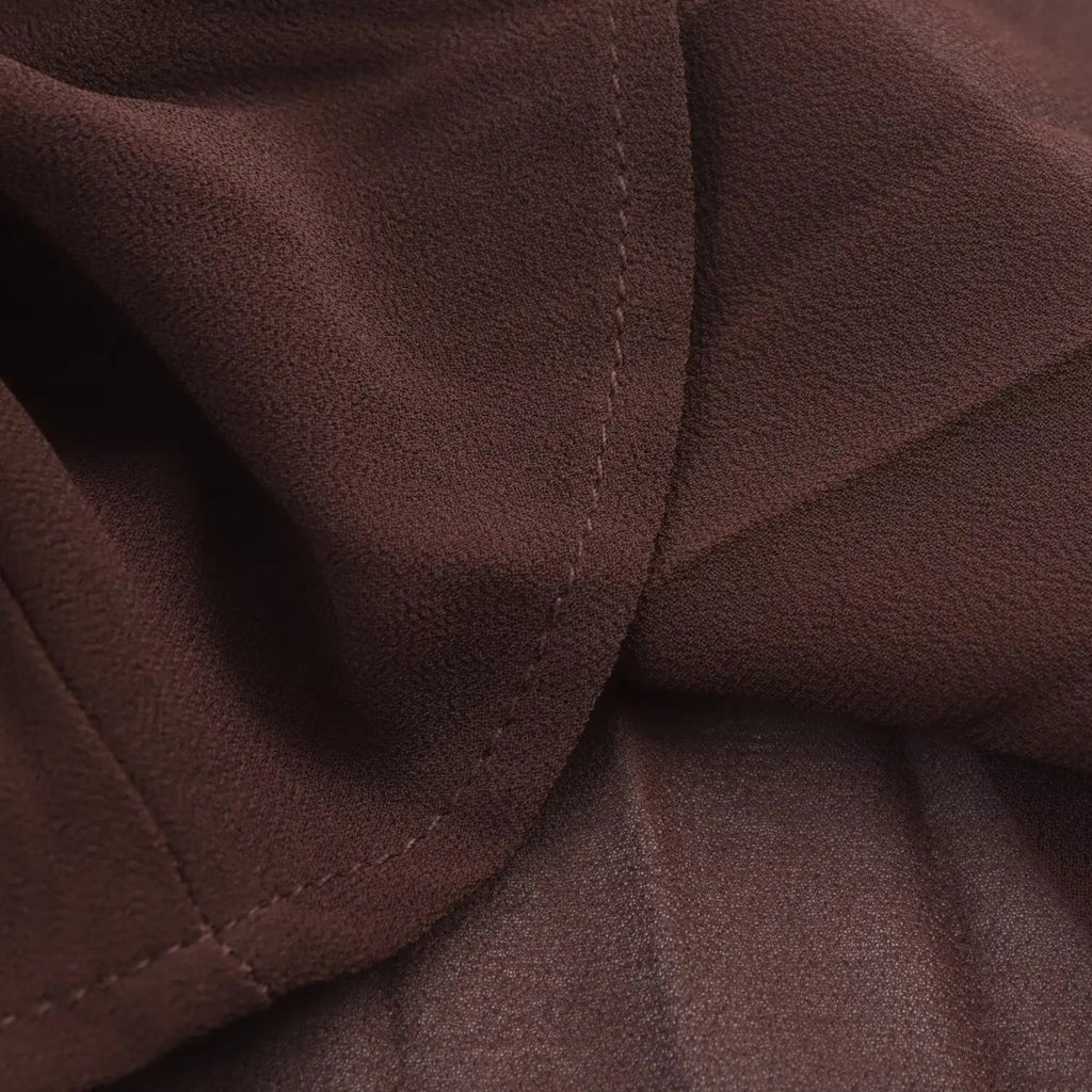 Aveline the Label | Women’s Elegant Chiffon Midi Dress with Turn Down Collar