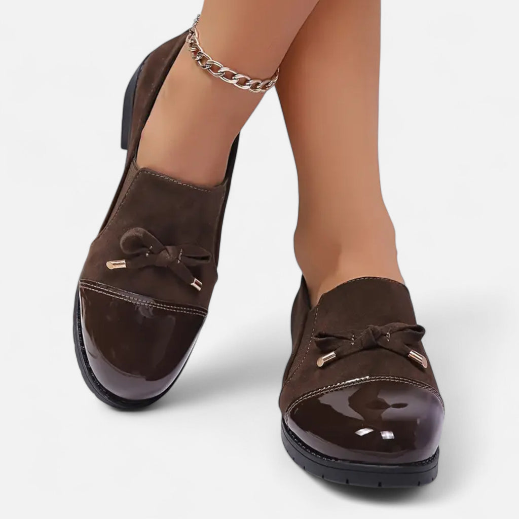 Aveline the Label | Women’s Moccasin Loafers with Bow Detail