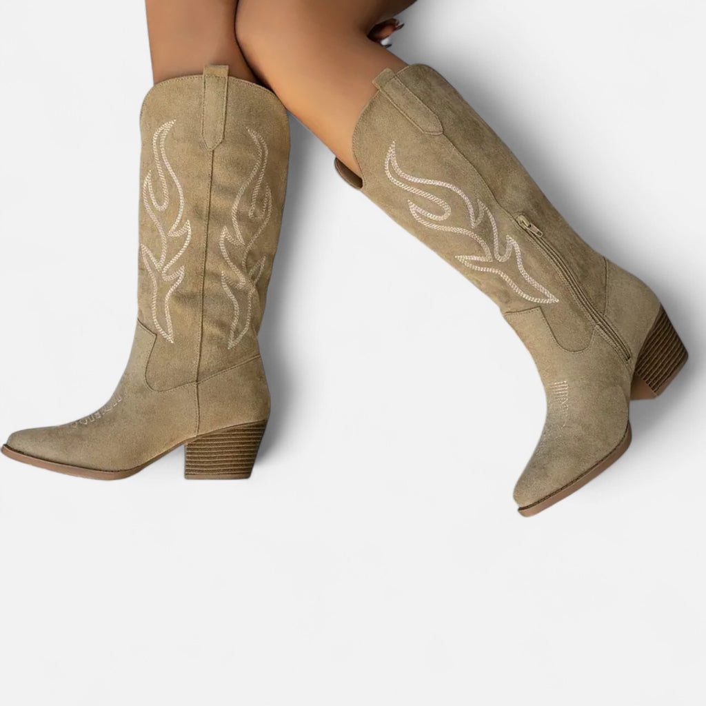 Aveline the Label | Women’s Chunky Heel Cowboy Boots