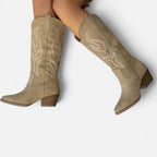 Aveline the Label | Women’s Chunky Heel Cowboy Boots