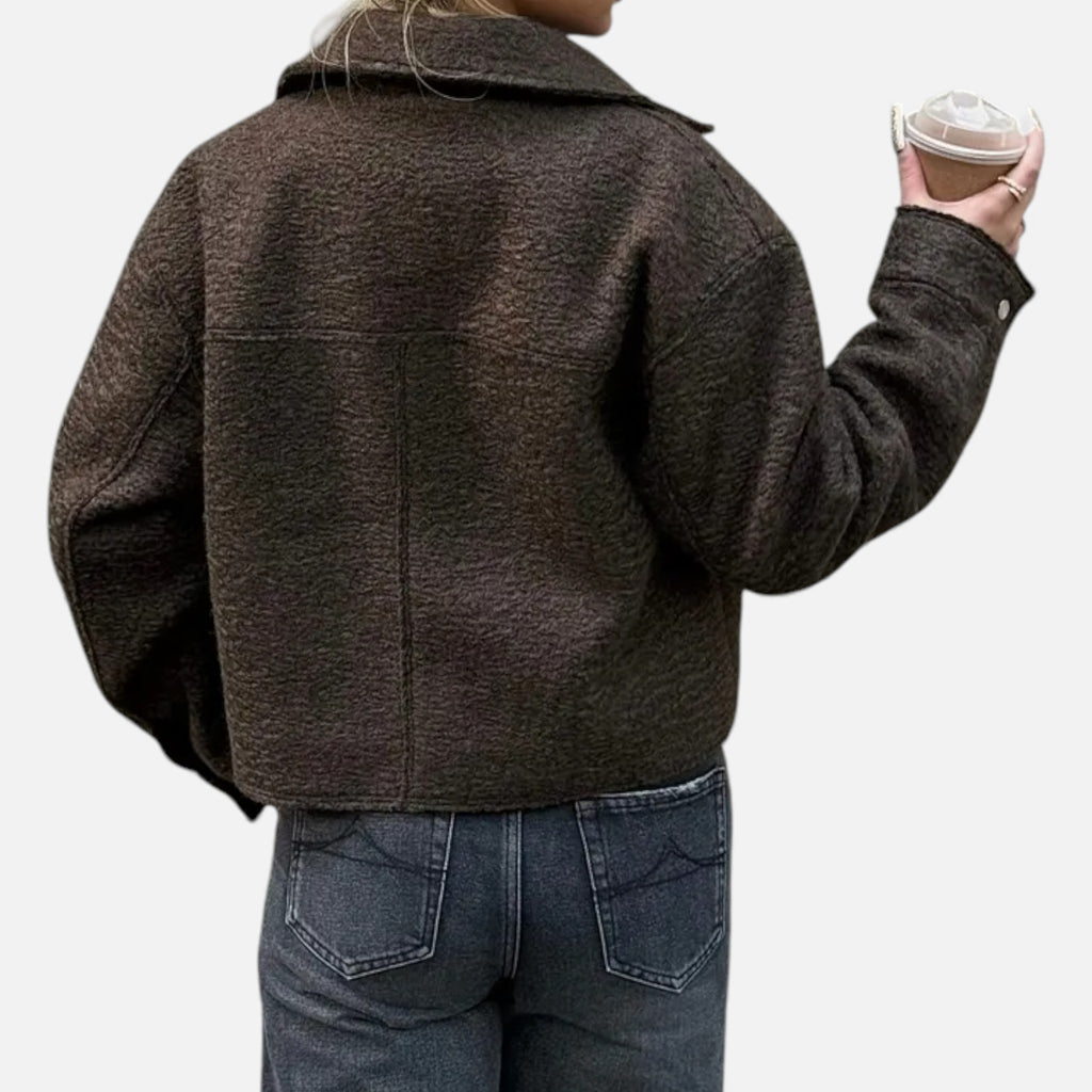 Aveline the Label | Women’s Rolled Tweed Jacket