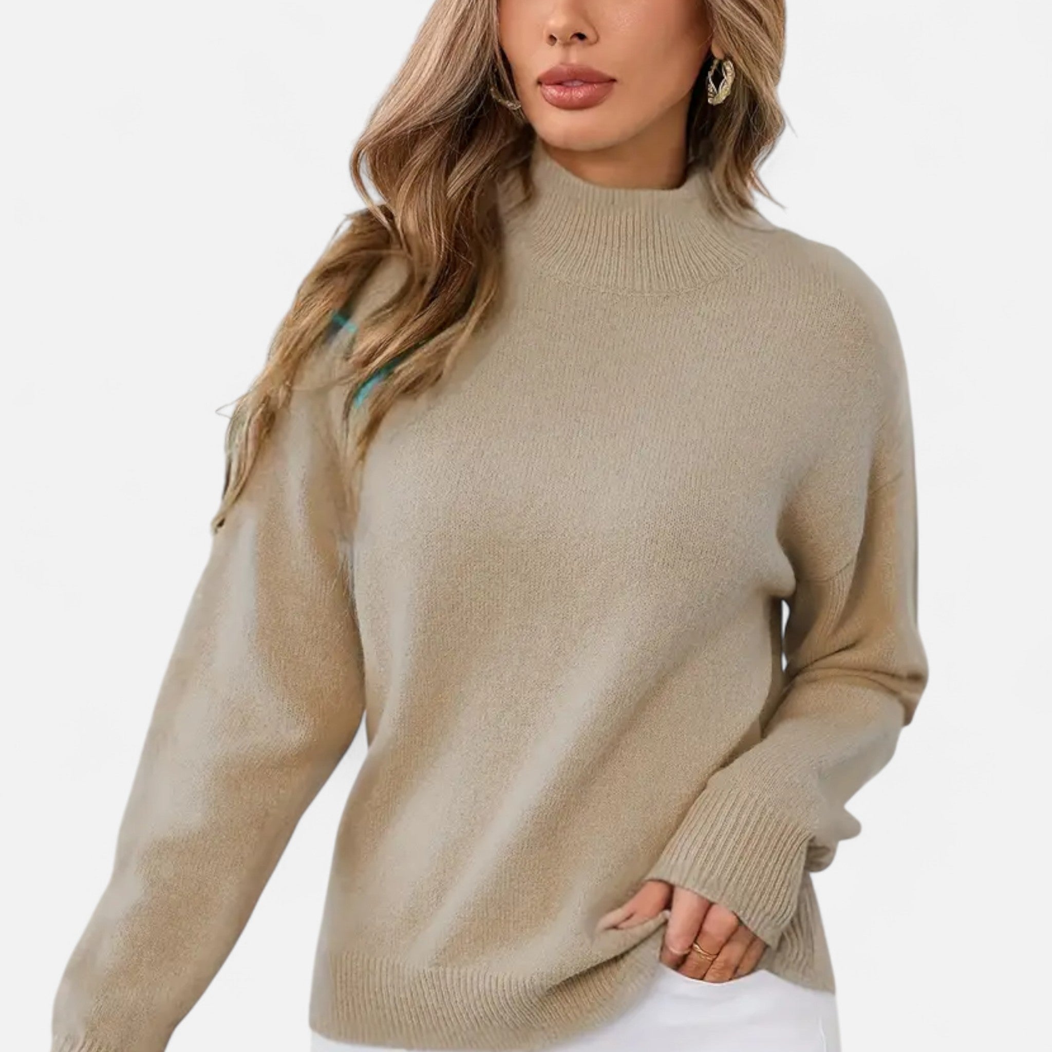 Aveline the Label | Women’s Mock Neck Long Sleeve Sweater