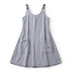 Women’s Sleeveless A-Line Dress – Knee-Length Pocket Design