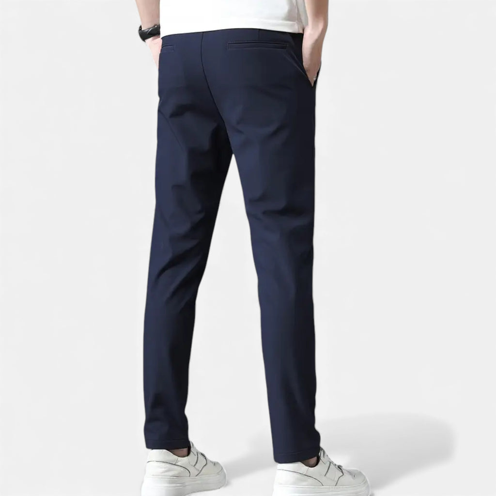 Aveline the Label | Men’s Mid-Rise Straight Leg Slim Fit Trousers
