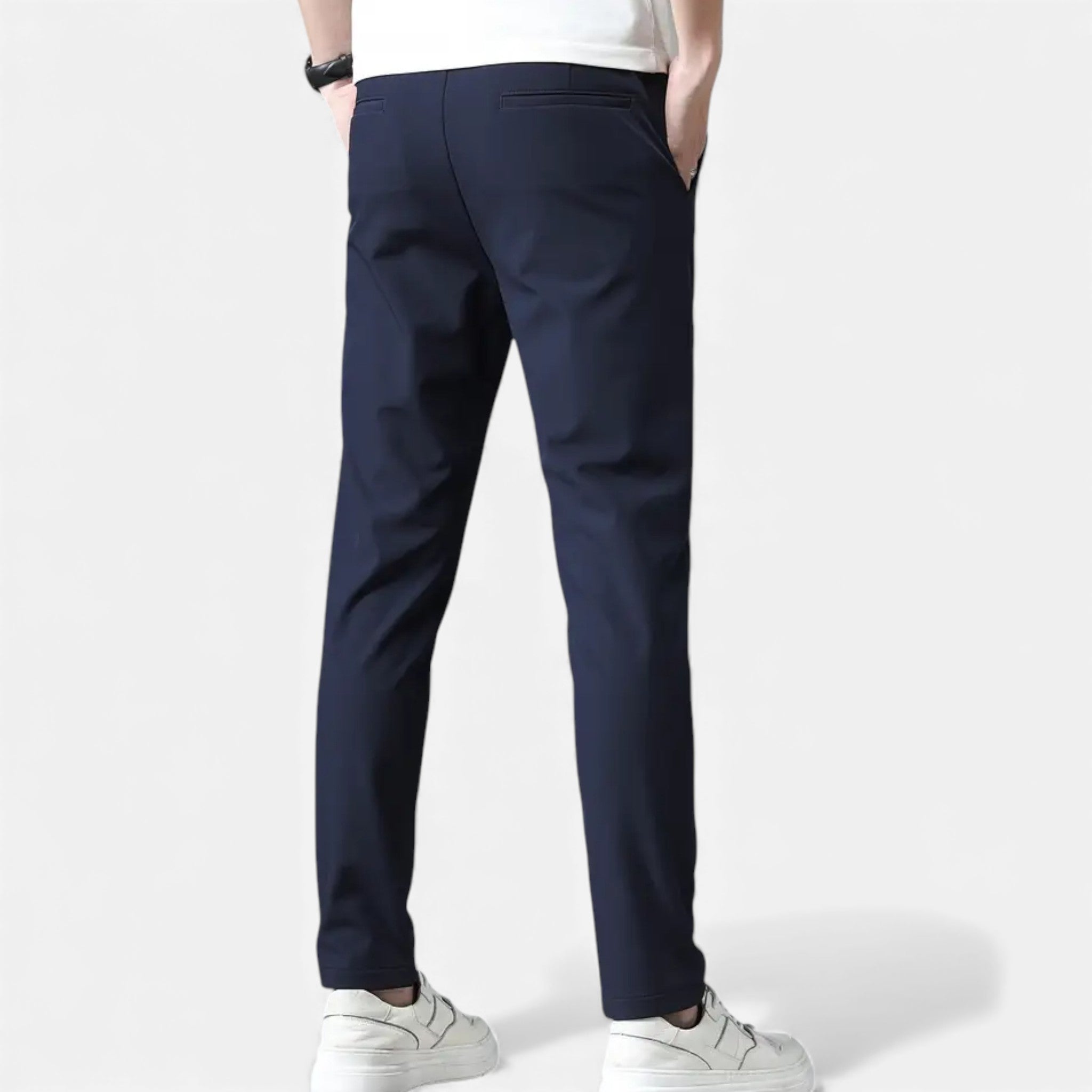 Aveline the Label | Men’s Mid-Rise Straight Leg Slim Fit Trousers