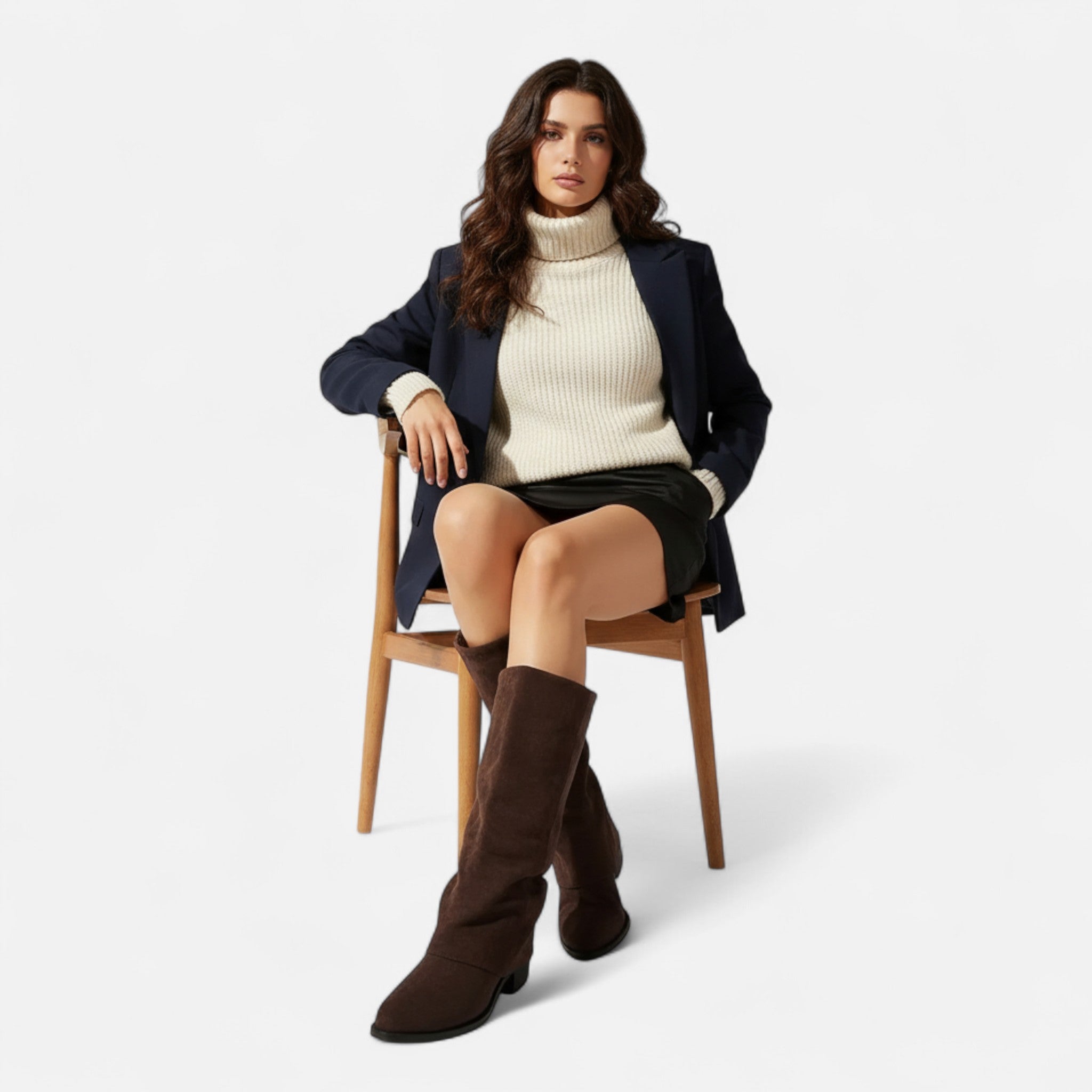 Aveline the Label | Women’s Chunky Heel Long Boots