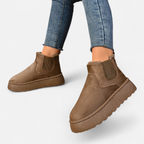 Aveline the Label | Women’s Short Plush Platform Ankle Boots