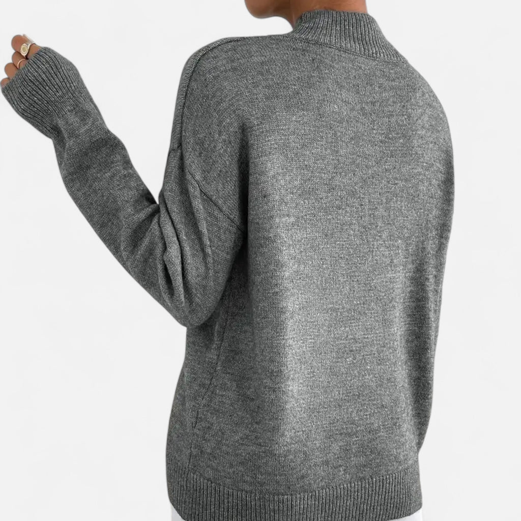 Aveline the Label | Women’s Mock Neck Long Sleeve Sweater