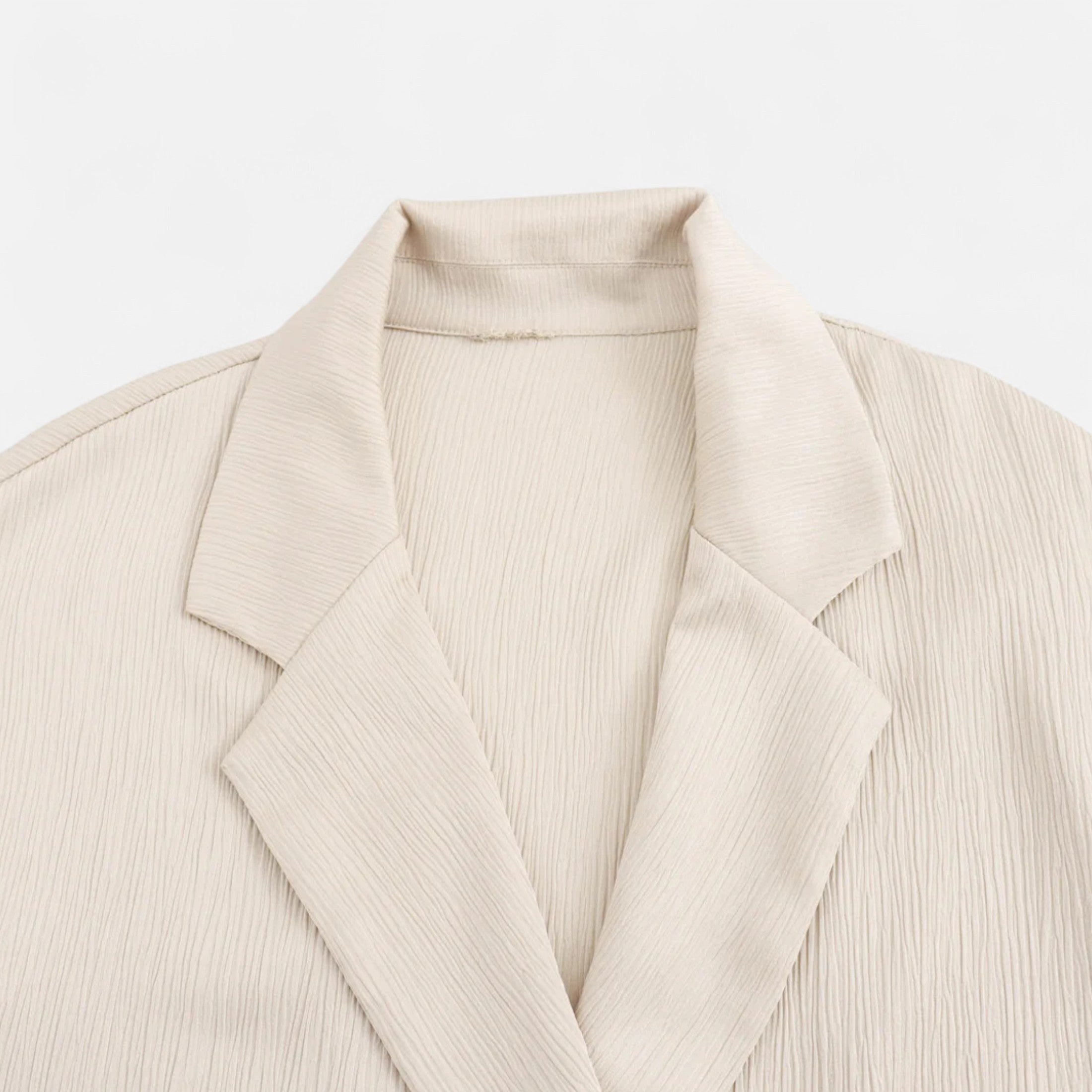 Women’s Wrinkled Suit Jacket & Pants Set