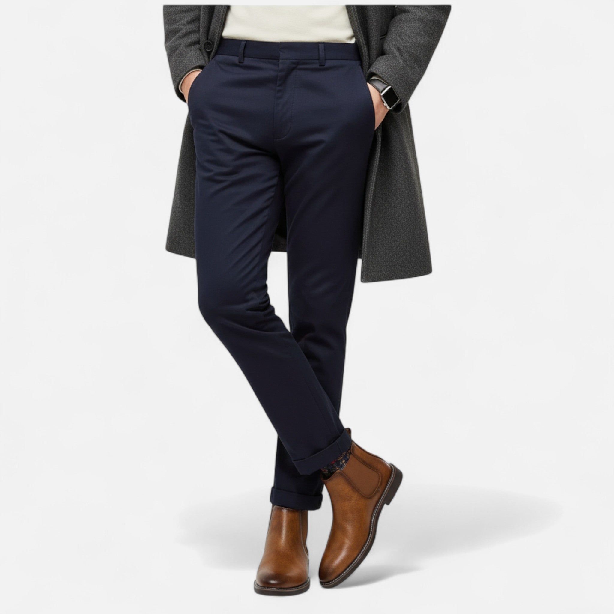 Aveline the Label | Men’s Round Toe Ankle Boots