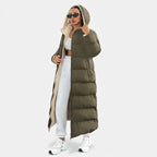 Aveline the Label | Women’s Long Hooded Puffer Coat