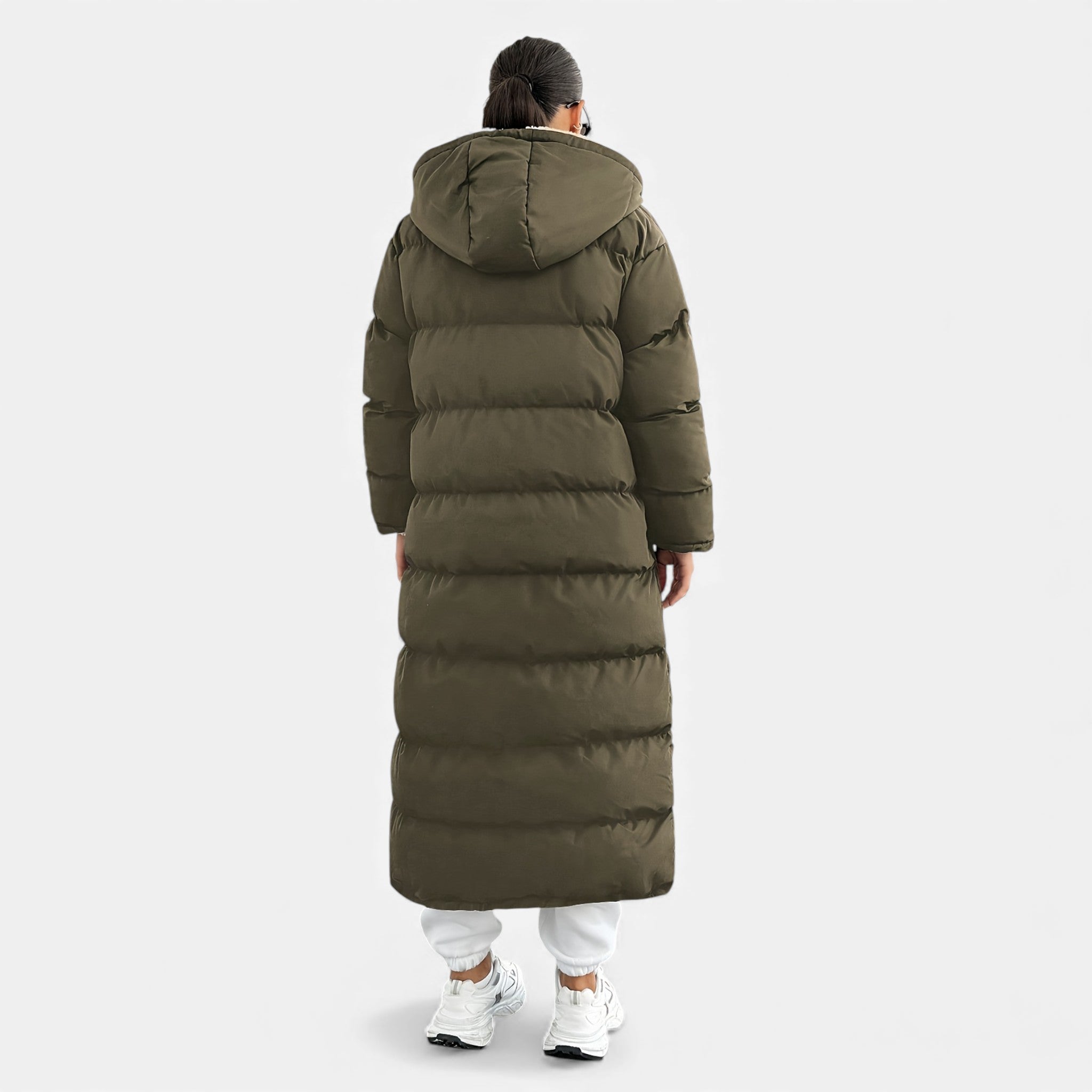 Aveline the Label | Women’s Long Hooded Puffer Coat