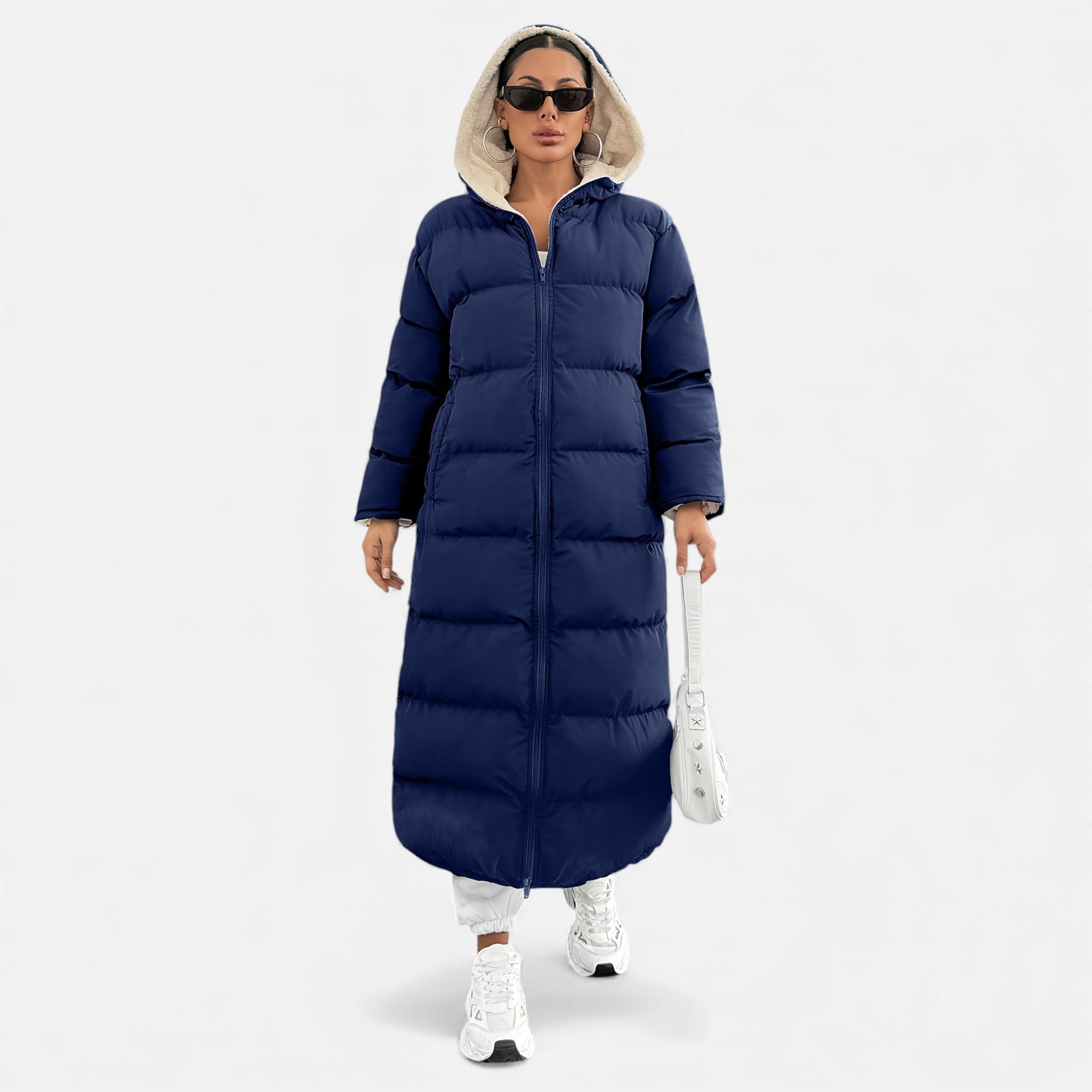 Aveline the Label | Women’s Long Hooded Puffer Coat