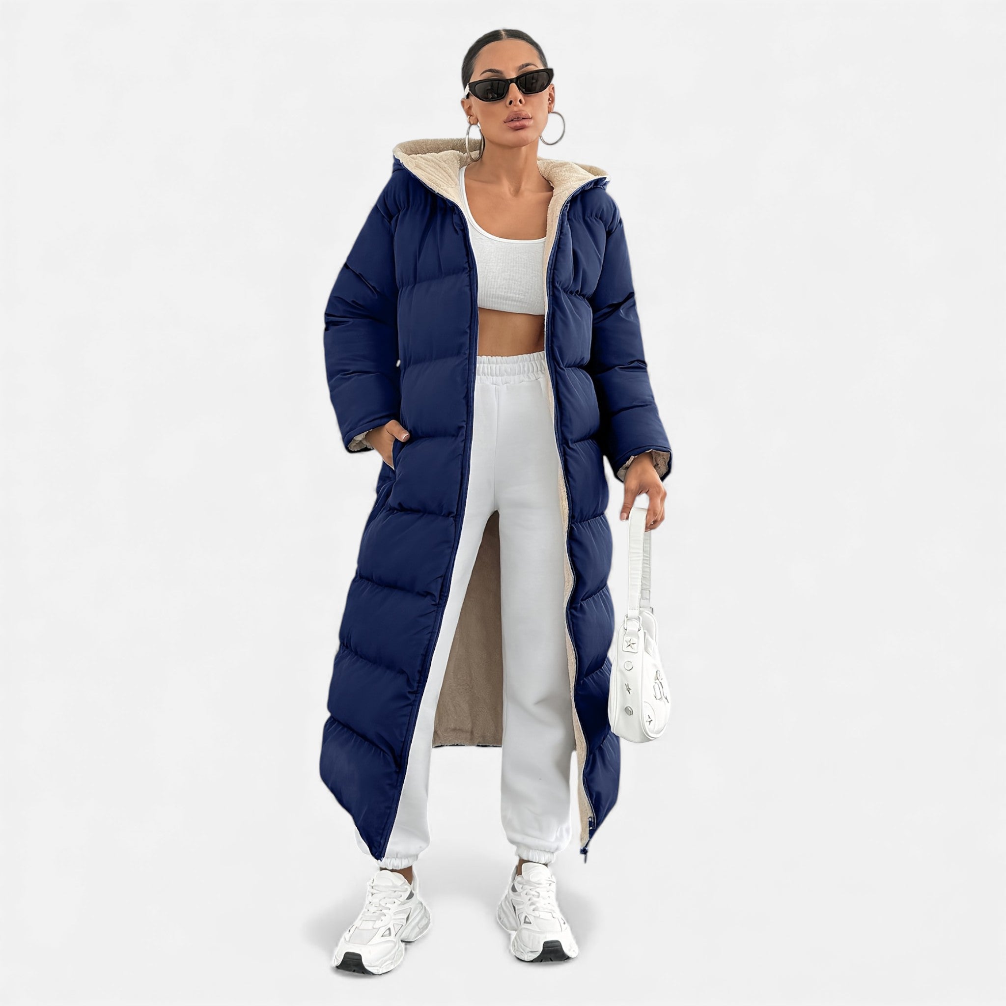 Aveline the Label | Women’s Long Hooded Puffer Coat