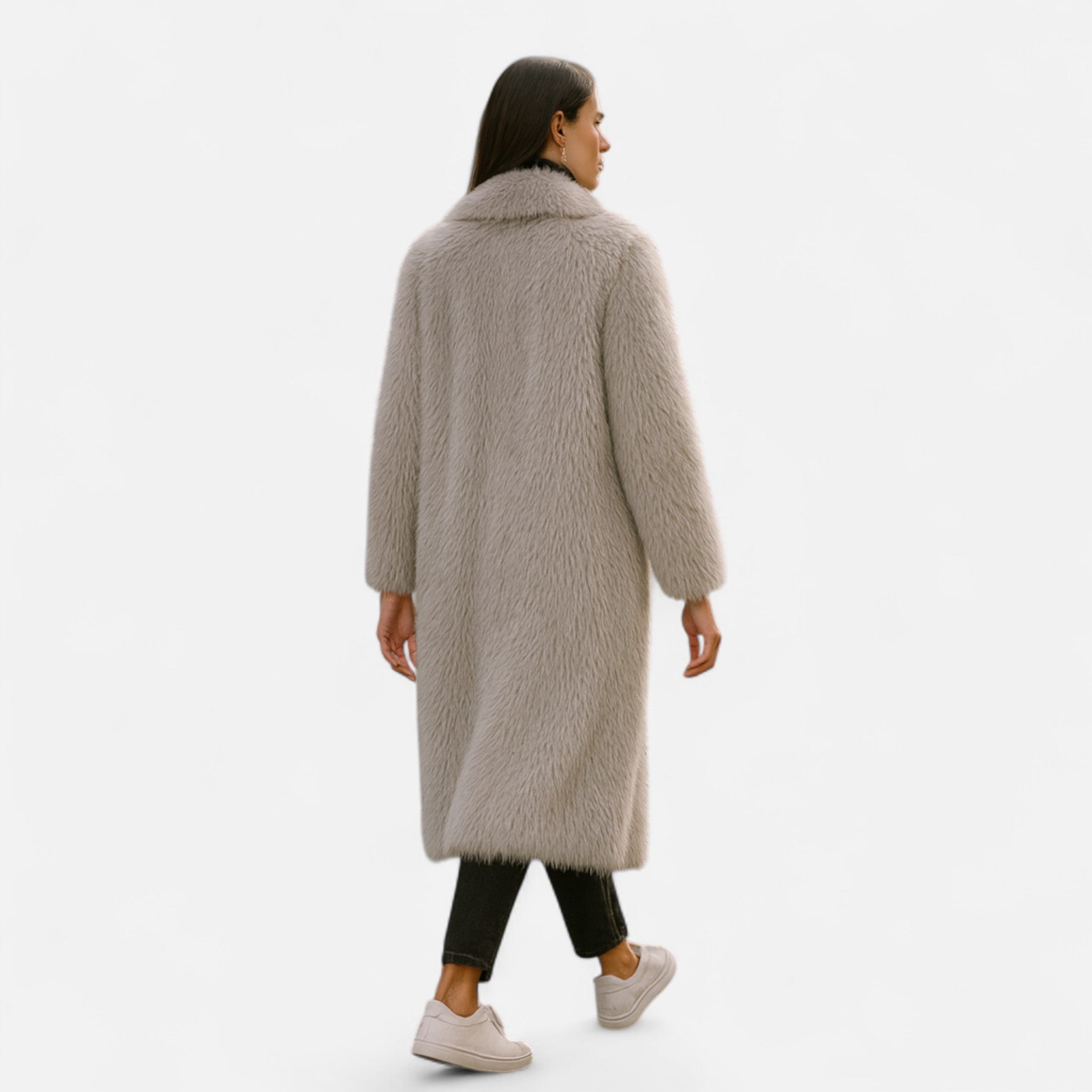 Aveline the Label | Women’s Long Faux Fur Overcoat