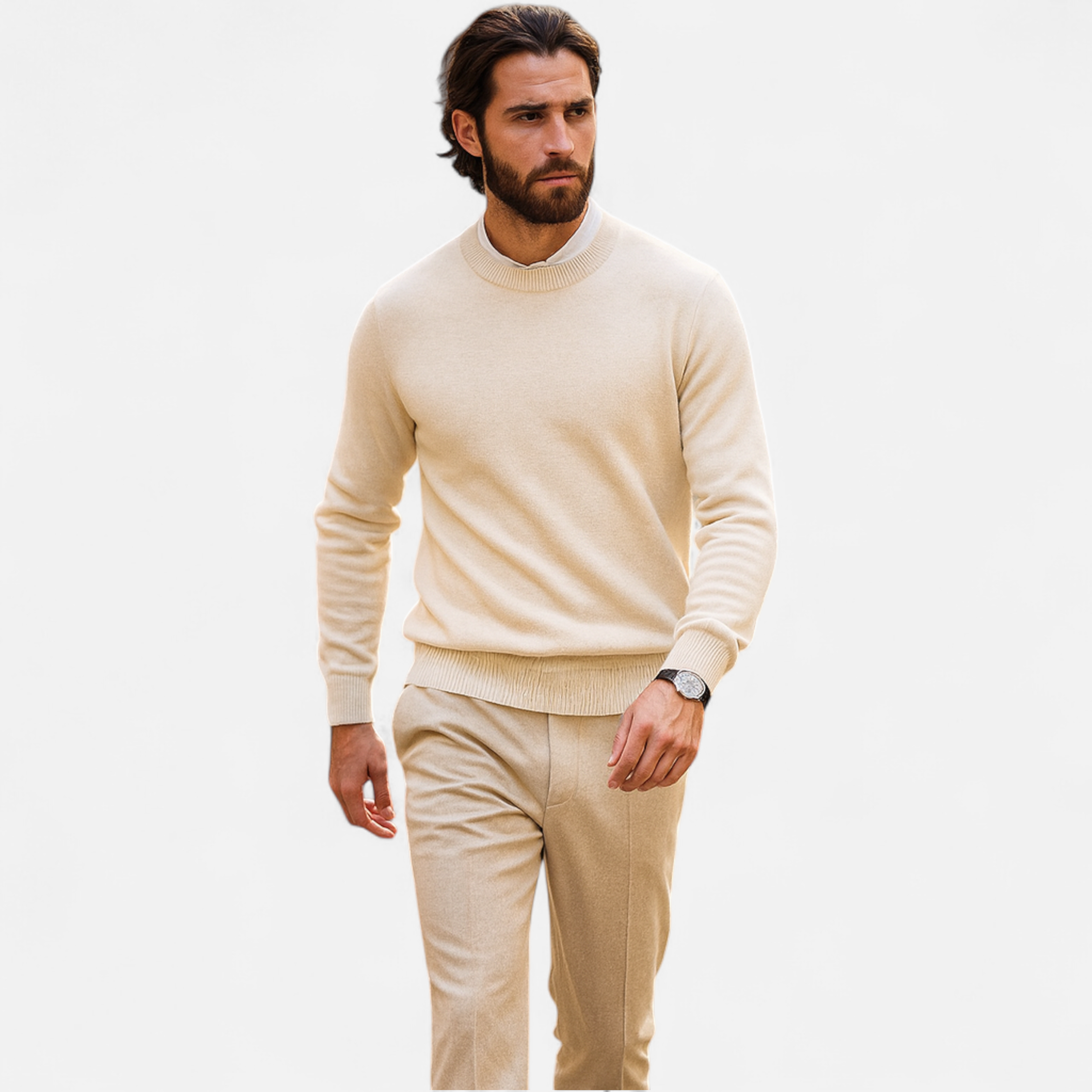 Aveline the Label | Men’s Cashmere Merino Wool Jumper – Relaxed Fit